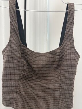 Plaid Corset Top - size XS